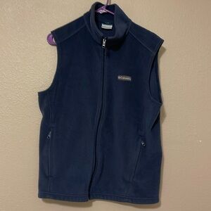 Columbia Fleece Vest Navy Medium